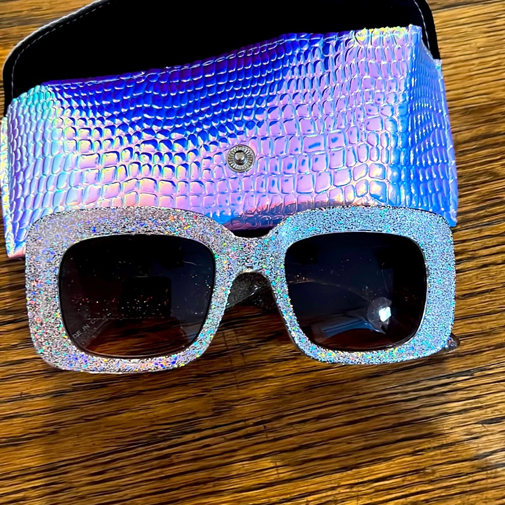 Skinny Dip London iridescent Glitter sunglasses